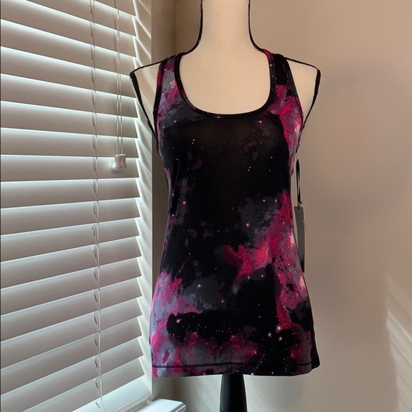 90Degree by Reflex Racerback Tank -Pink Black Grey - Picture 2 of 4